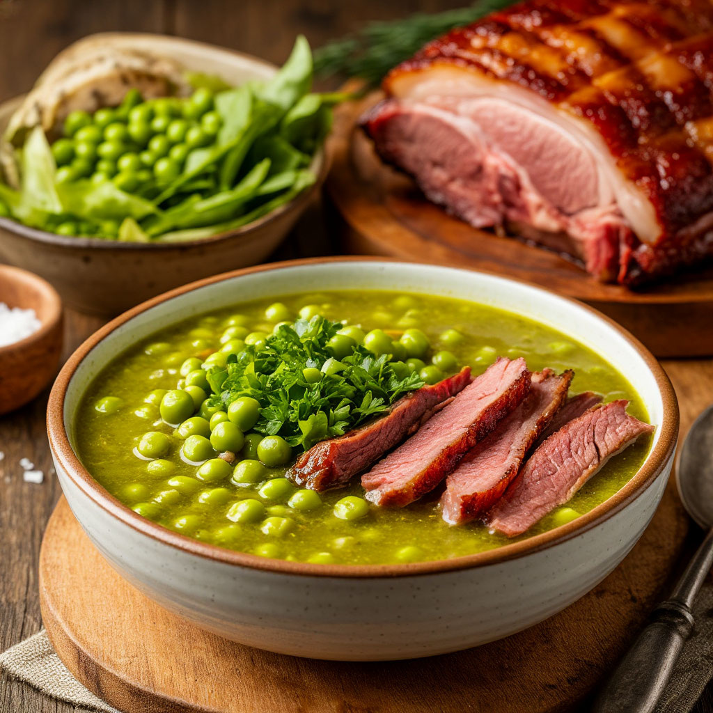 ГОРОХОВЫЙ СУП С КОПЧЕНОСТЯМИ
