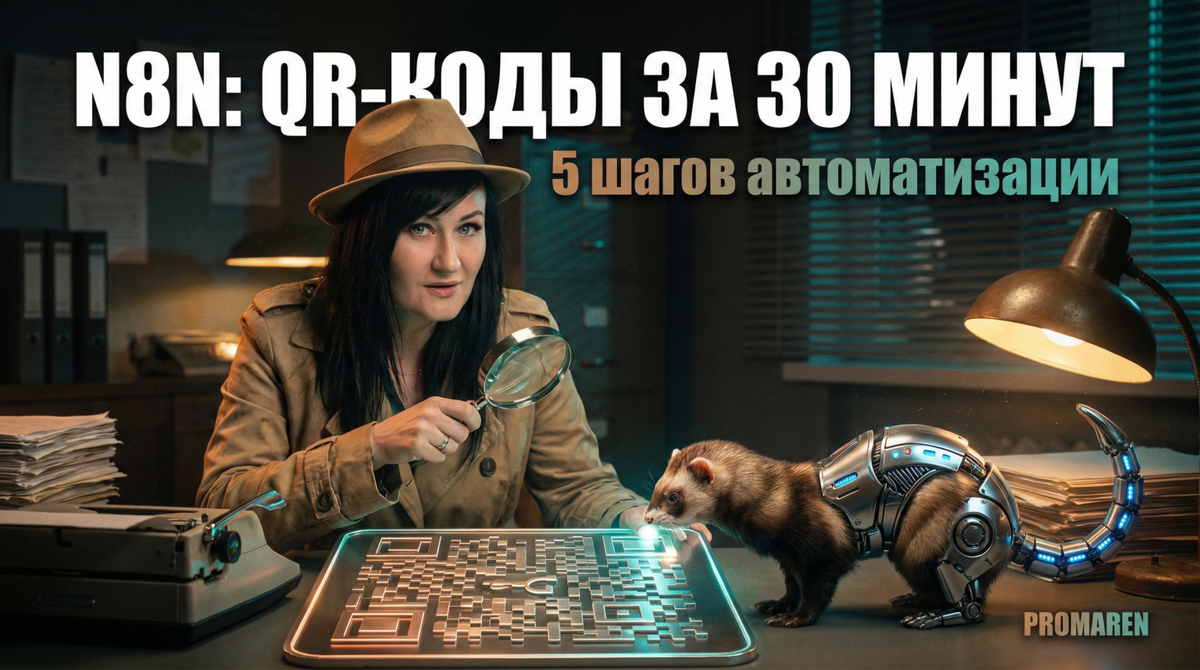    Готовый сценарий в n8n для генерации QR-кодов под каждое мероприятие за 30 минут без кода | Марина Погодина, PROMAREN Марина Погодина