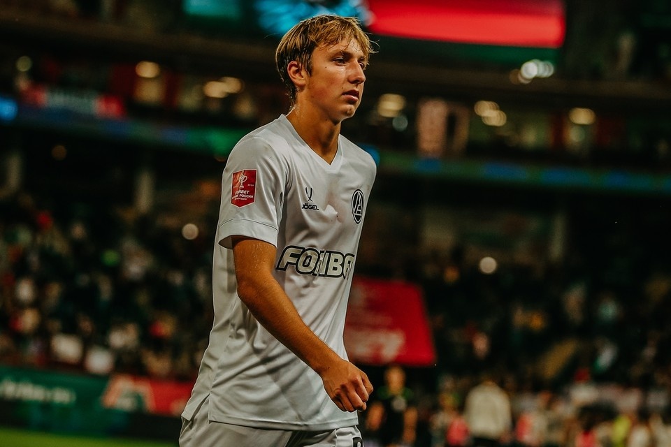    В этом сезоне Денис Попенков провел за «Акрон» четыре матча в Кубке России / Фото: ФК «Акрон» (Тольятти)