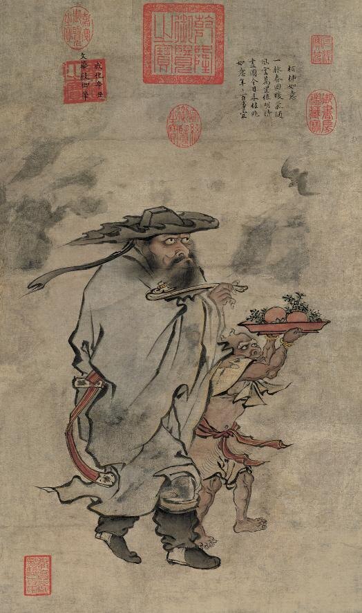 Чжу Цзяньшэнь "Благие знамения года", 1481 г., династия Мин