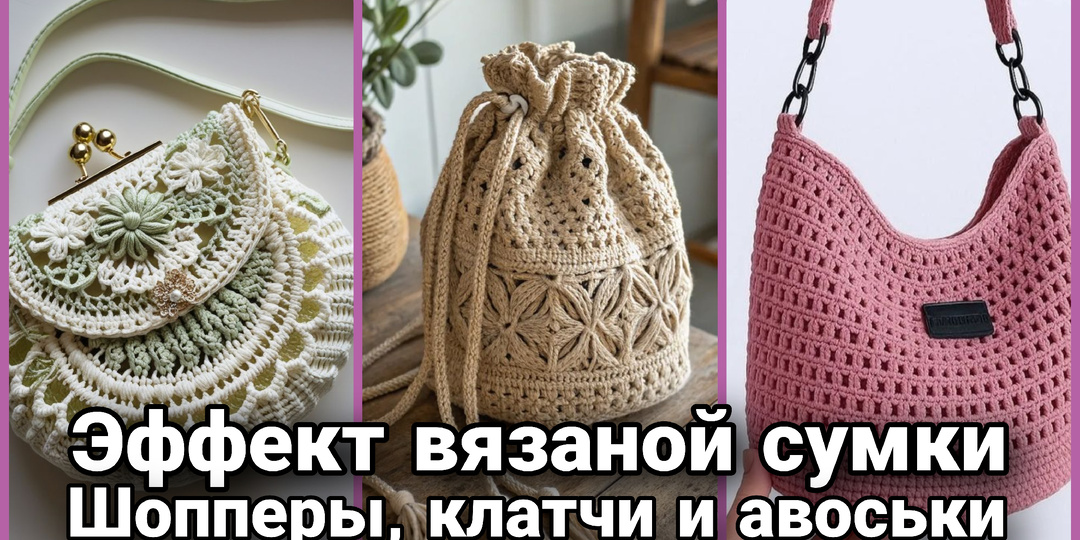 Тишина и ритм: почему этим летом мы влюбимся в вязаные сумки