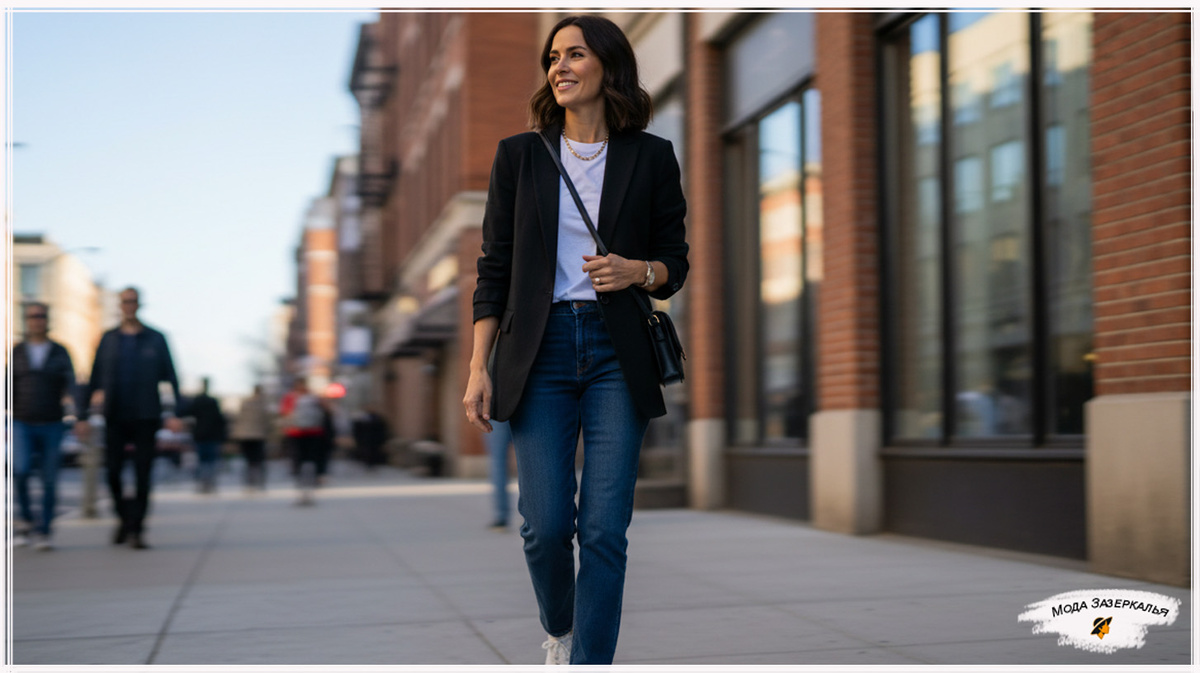 Чёрный блейзер