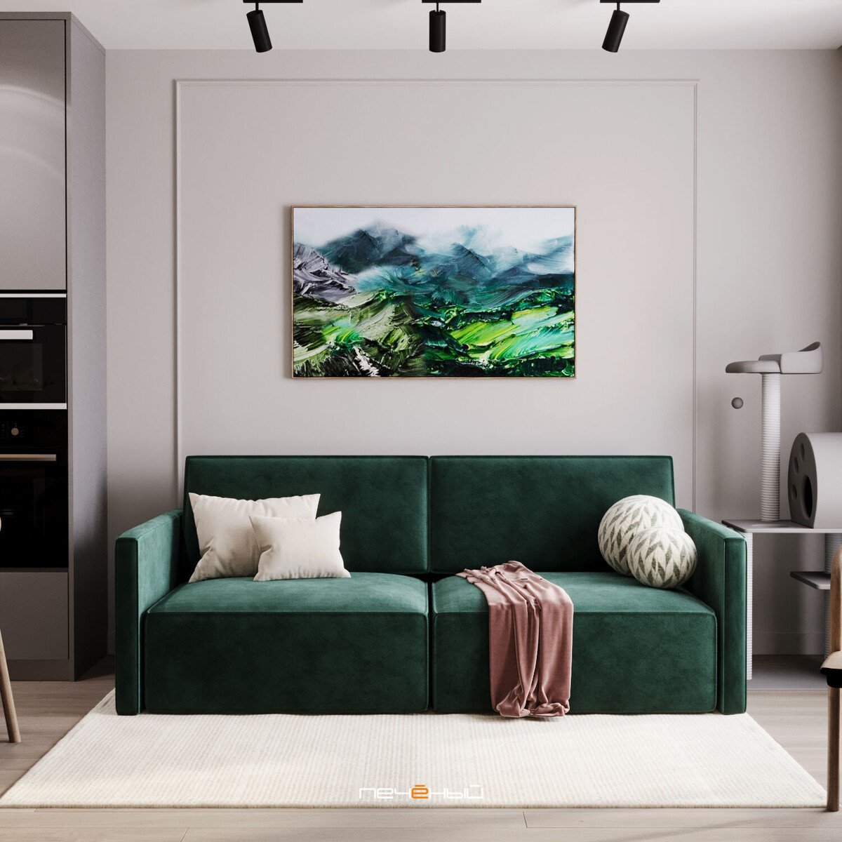 Дизайн кухни-гостиной