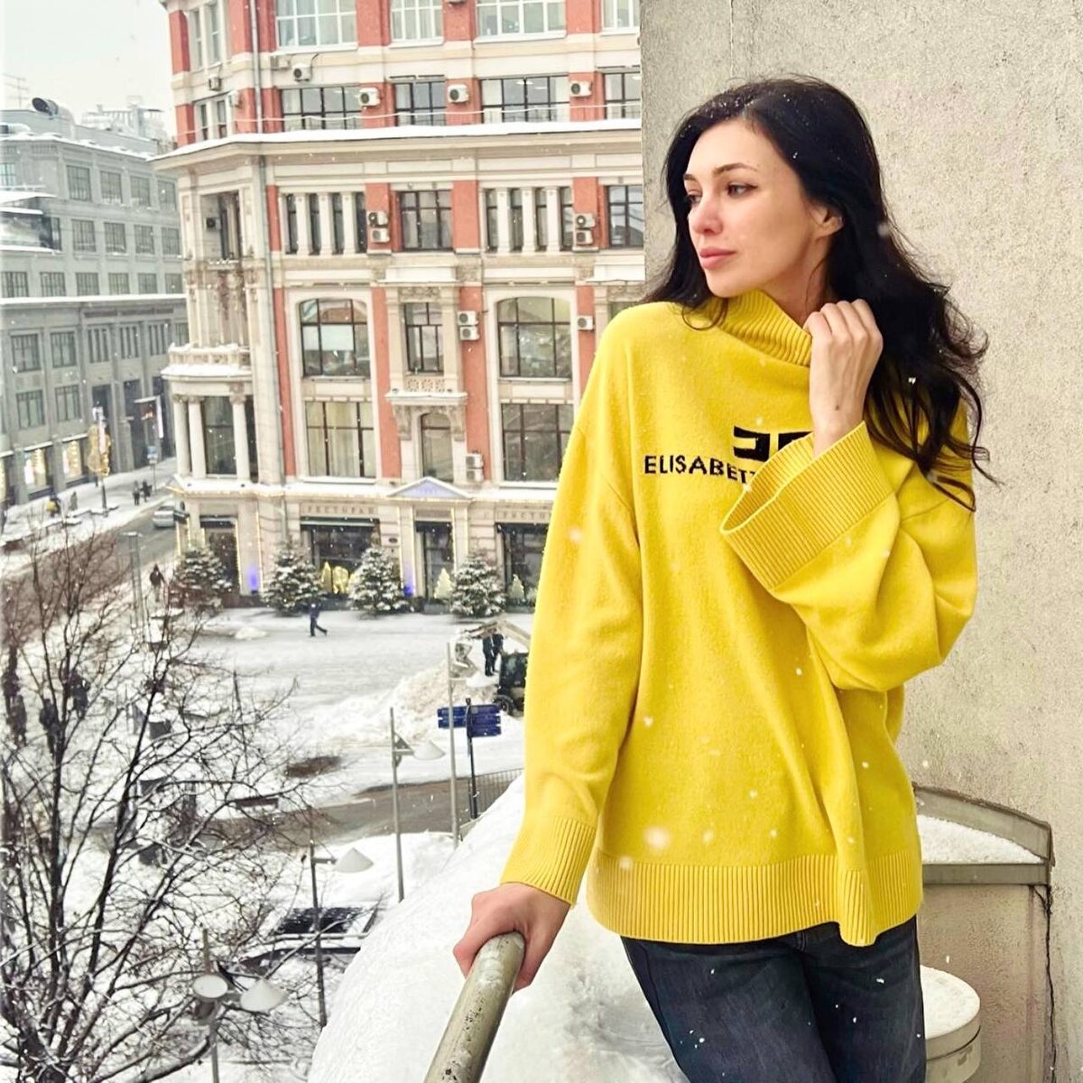 На фото: ведущая прогноза погоды на канале  НТВ Евгения Неронская