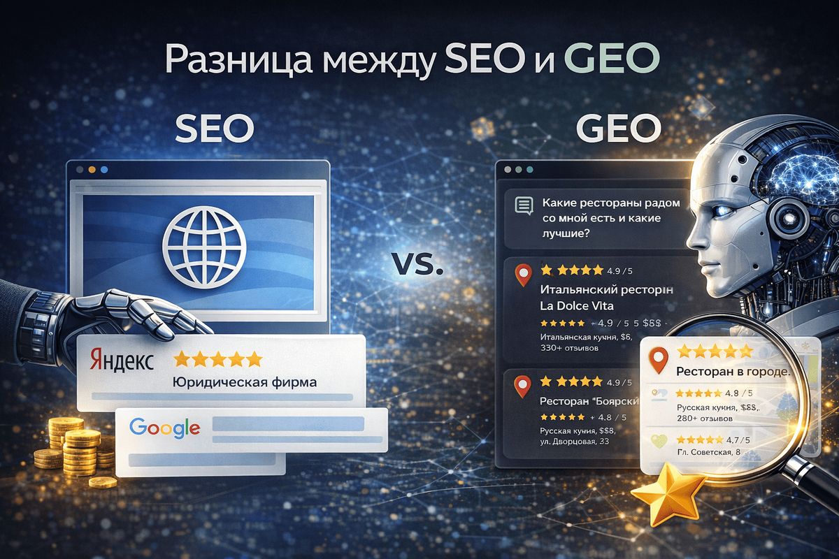Разница между SEO и GEO