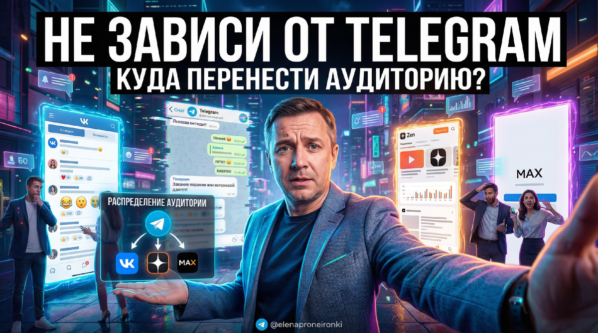 Куда переносить аудиторию из Telegram: ВК, MAx или Дзен?