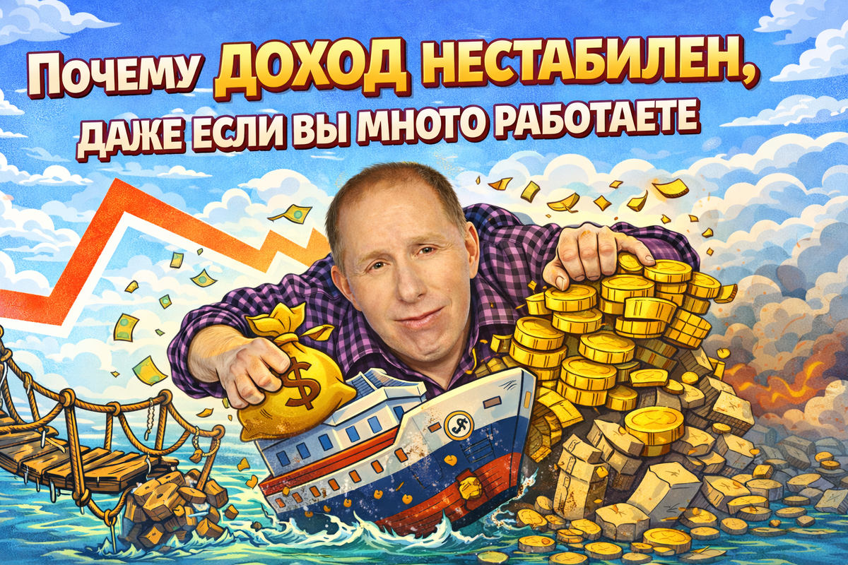 Почему доход нестабилен, даже если вы много работаете
