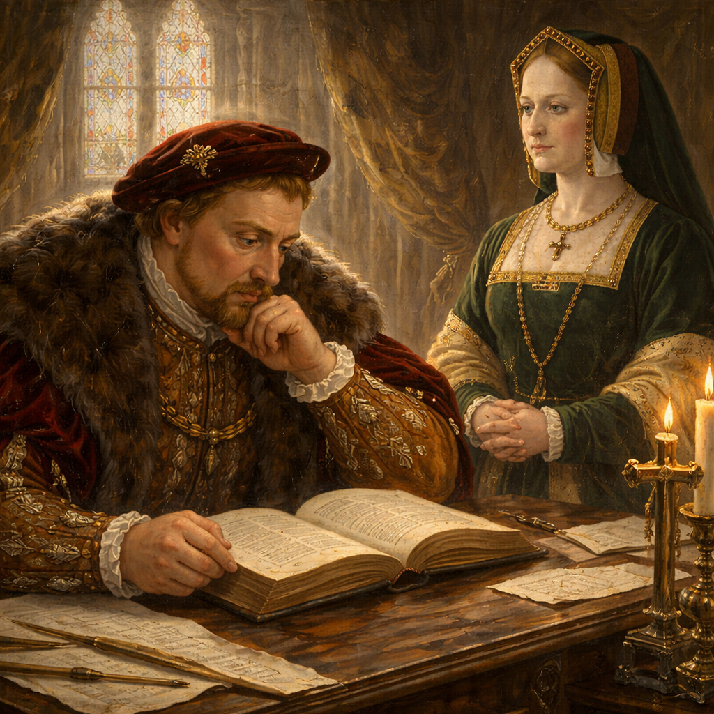 Генрих и Екатерина. Создано ИИ