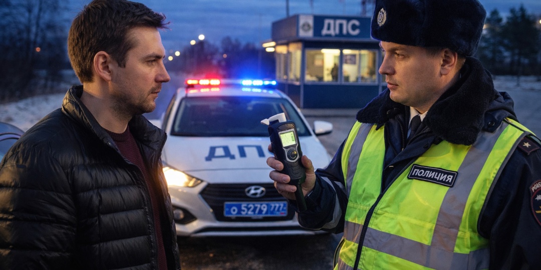 Не пью даже по праздникам. Остановил инспектор ДПС и просит дыхнуть в алкотестер. Задал ему 3 вопроса и он меня сразу отпустил