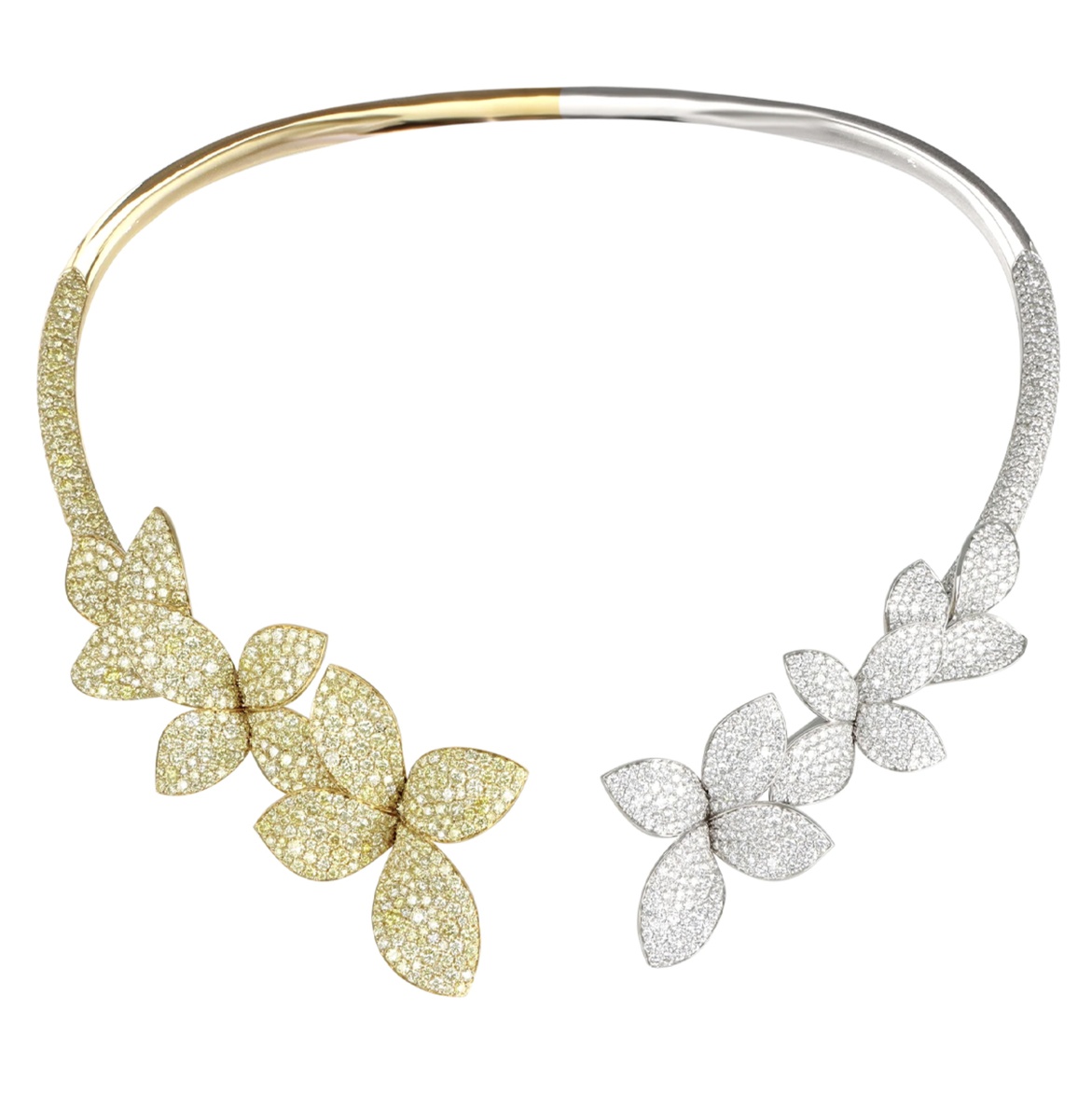 Колье Pasquale Bruni из белого и желтого золота с прозрачными и желтыми бриллиантами