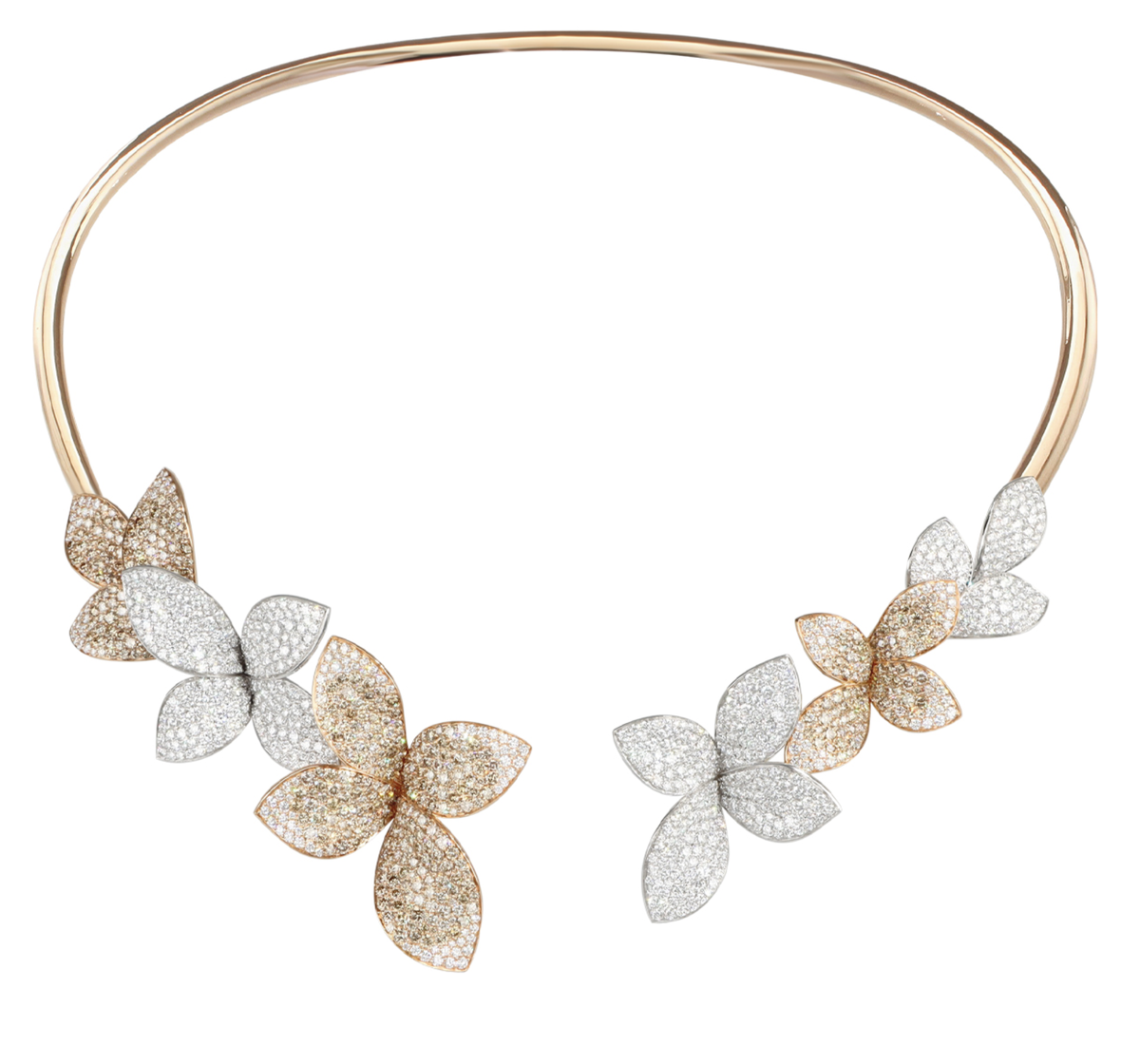 Колье Pasquale Bruni из розового и белого золота с прозрачными и коньячными бриллиантами