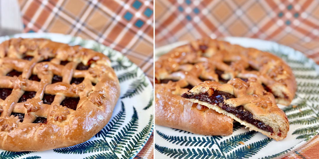 Постный пирог с черносливом 1907 года