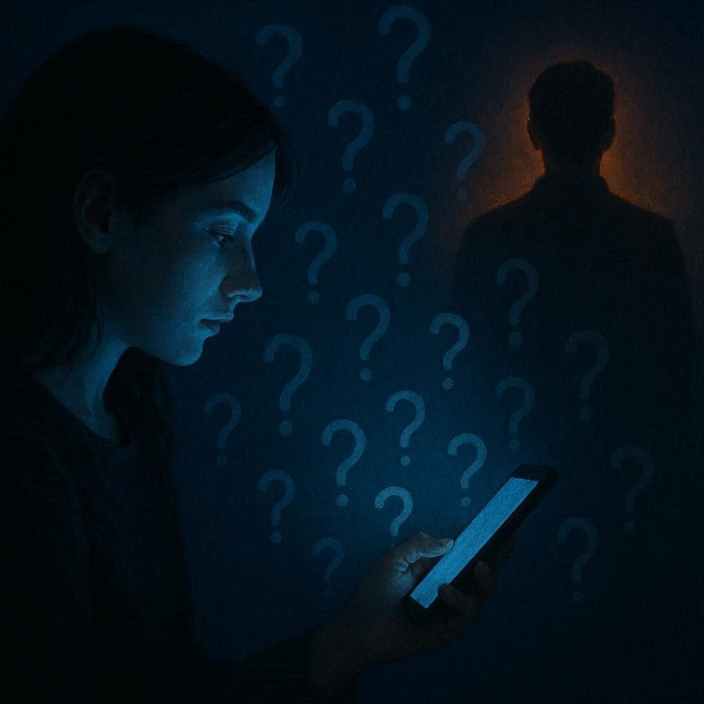 Тишина в отношениях рождает больше слов, чем любой разговор. Только все эти слова — внутри неё. Непроизнесённые вопросы заполняют пространство между двумя людьми плотнее любой стены.