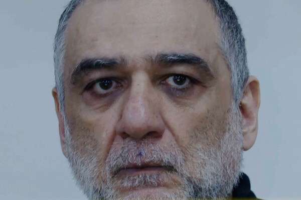 Рубен Варданян во время судебного заседания в Баку, Азербайджан, 17 февраля 2026 года / Reuters TV  