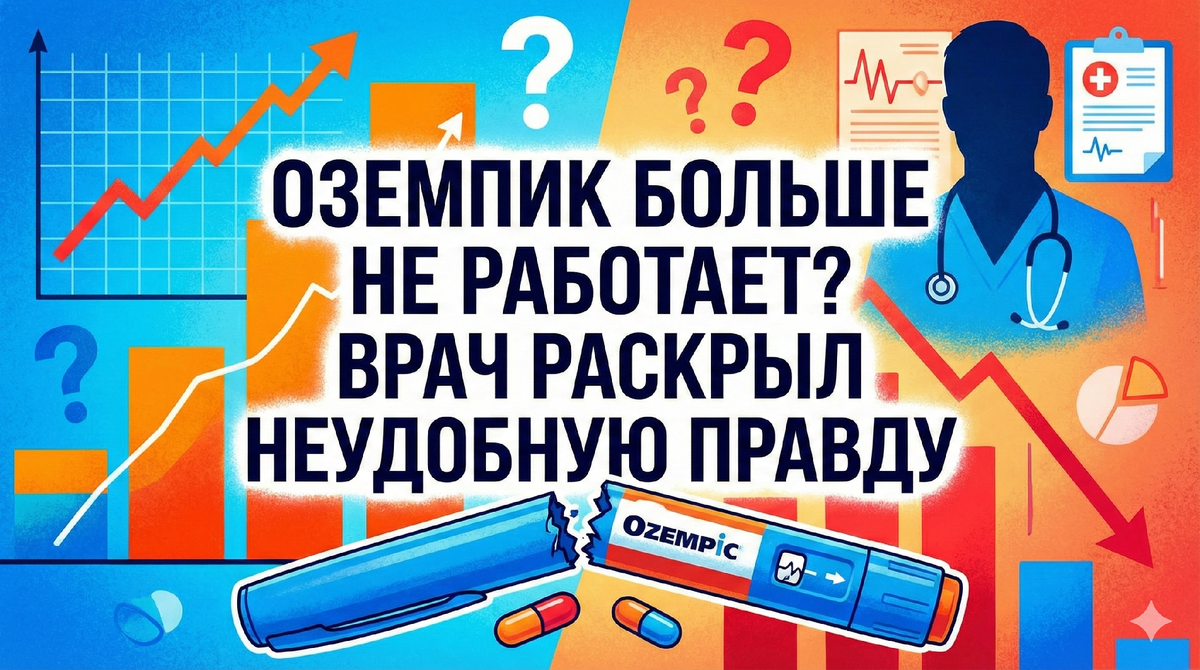 Оземпик больше не работает? Врач раскрыл неудобную правду