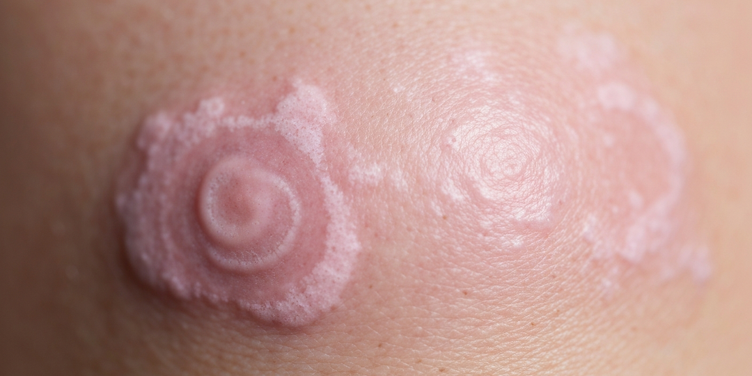 Так выглядит начальный псориаз