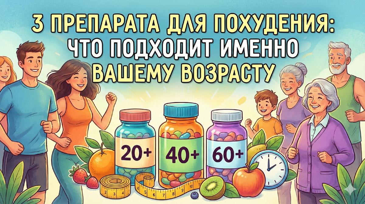 3 препарата для похудения: что подходит именно вашему возрасту