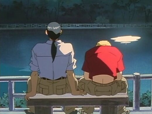 Онидзука с другом Рюдзи