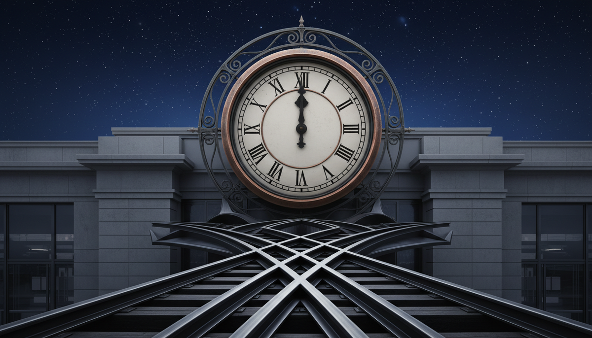 На вокзалах порой время ведёт себя странно