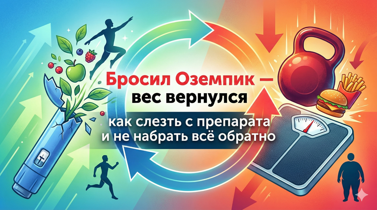 Бросил Оземпик — вес вернулся: как слезть с препарата и не набрать всё обратно