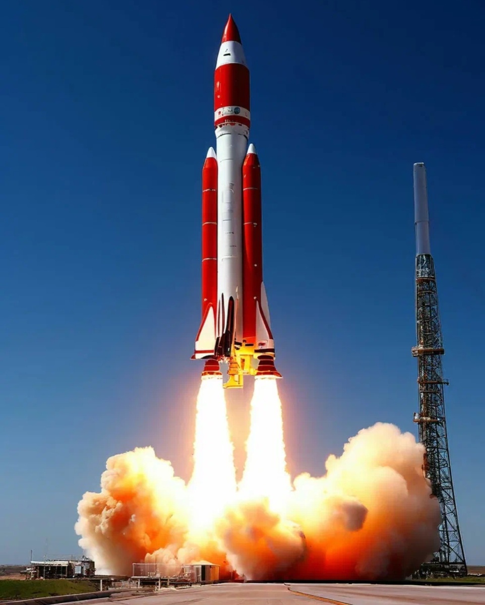 Взлёт ракеты, --взято из интернета с целью ознакомления. 