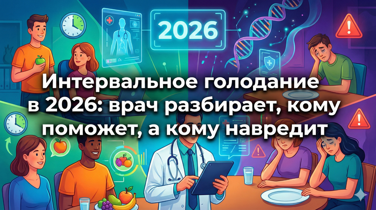 Интервальное голодание в 2026: врач разбирает, кому поможет, а кому навредит