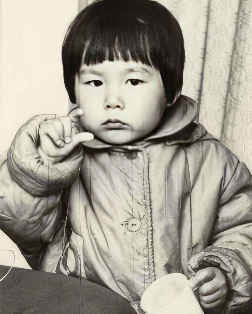 Анита Цой в детстве.