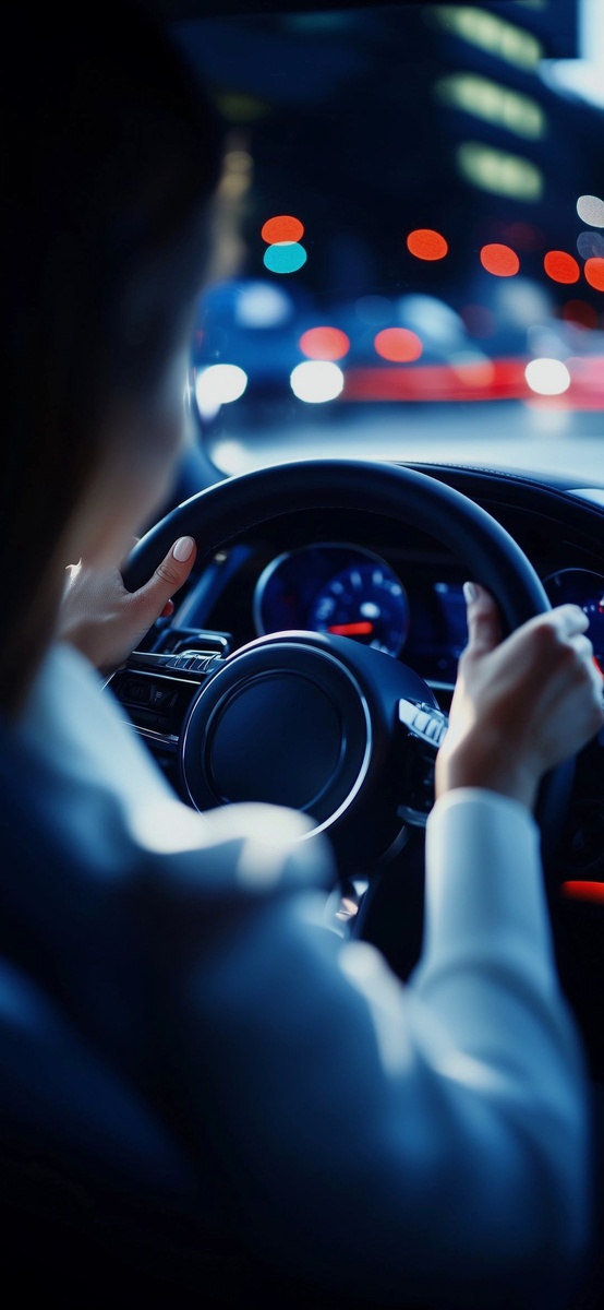 Сулико ведёт машину