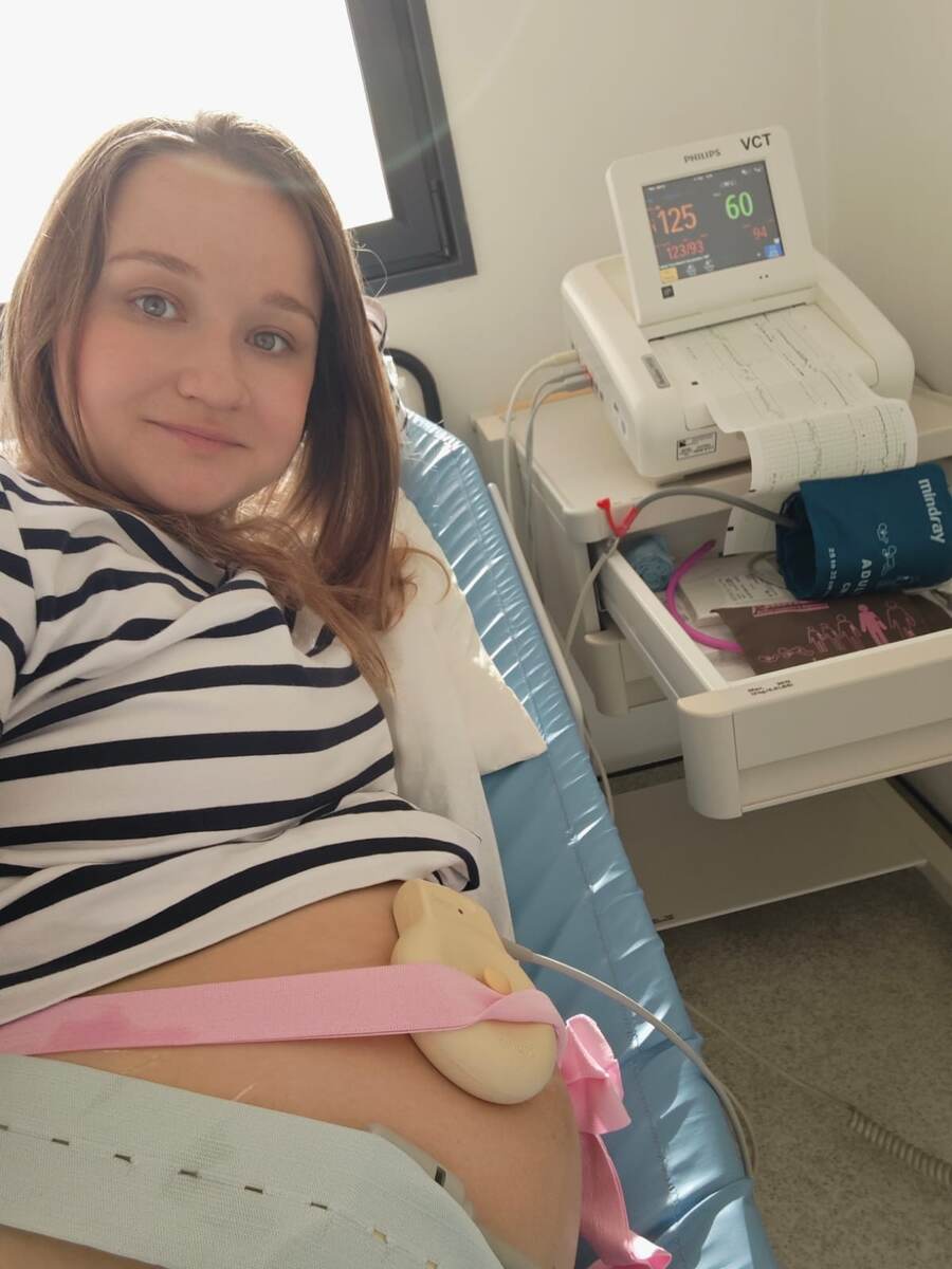 Я на КТГ за три дня до родов