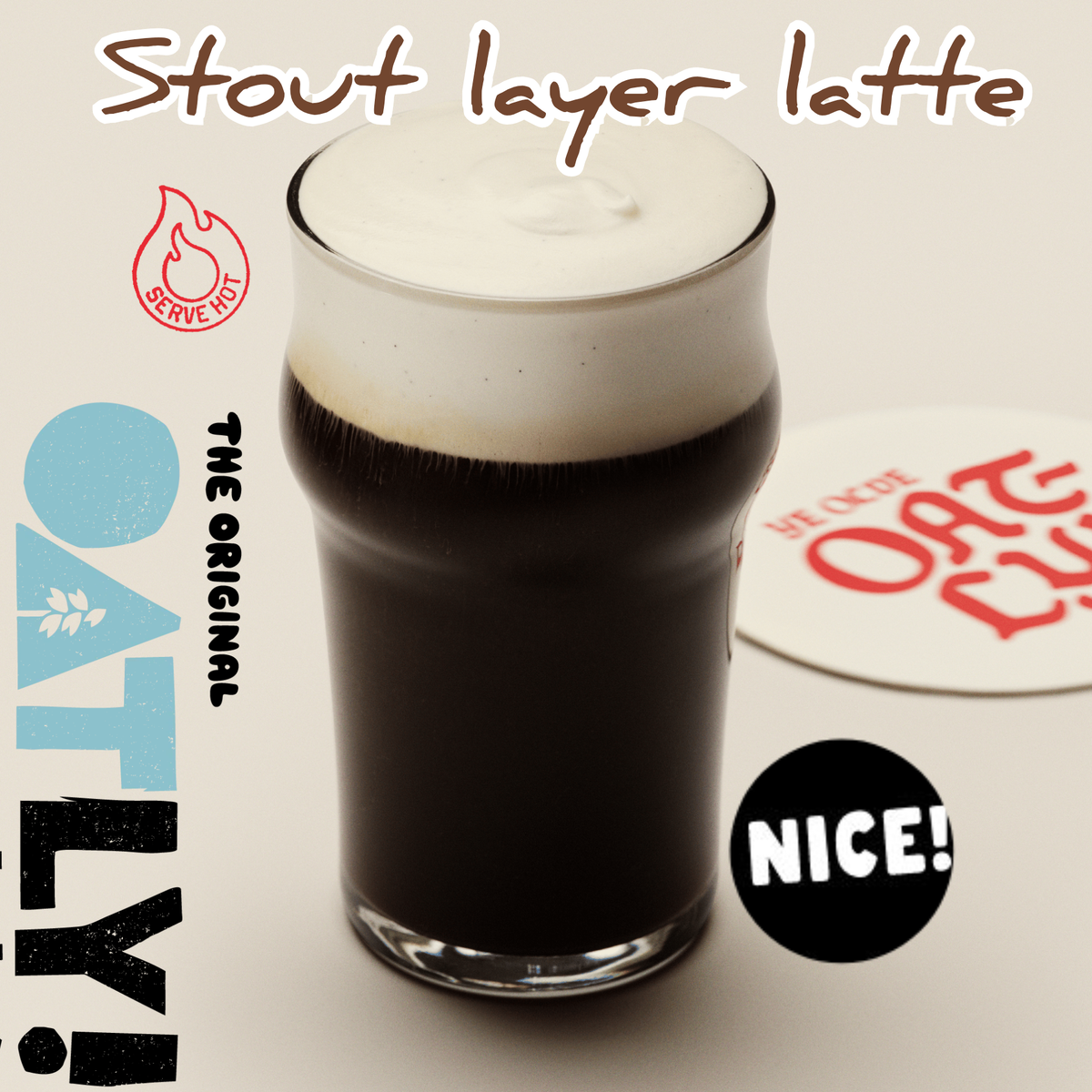 Крепкий слоеный латте