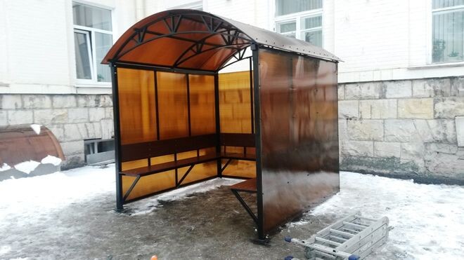Поликарбонатная беседка