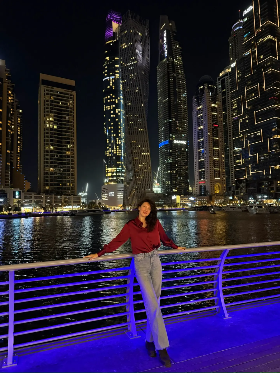 В зимних сапогах....ах Дубай Марина