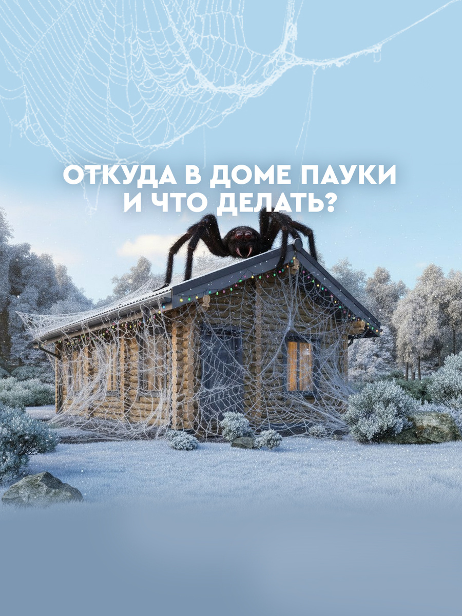 почему в своем доме много пауков