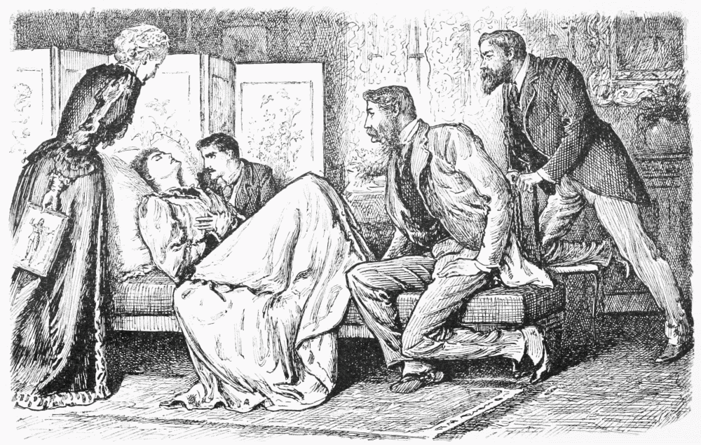 Иллюстрацию к роману "Трильби" Джорджа Дюморье