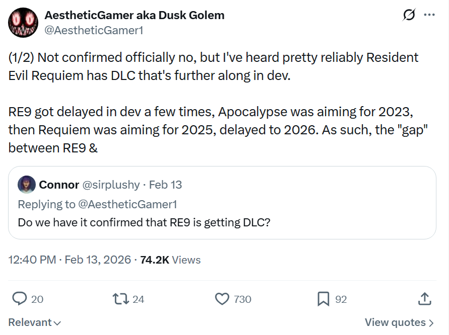    На годы вперёд. Инсайдер поделился списком грядущих Resident Evil