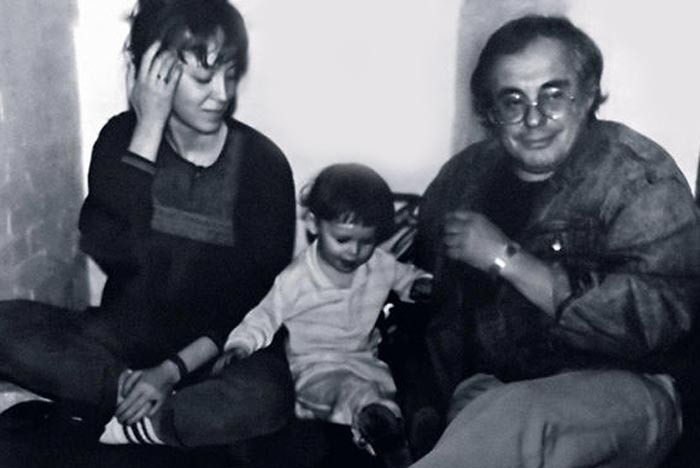 Александра Розовская с родителями