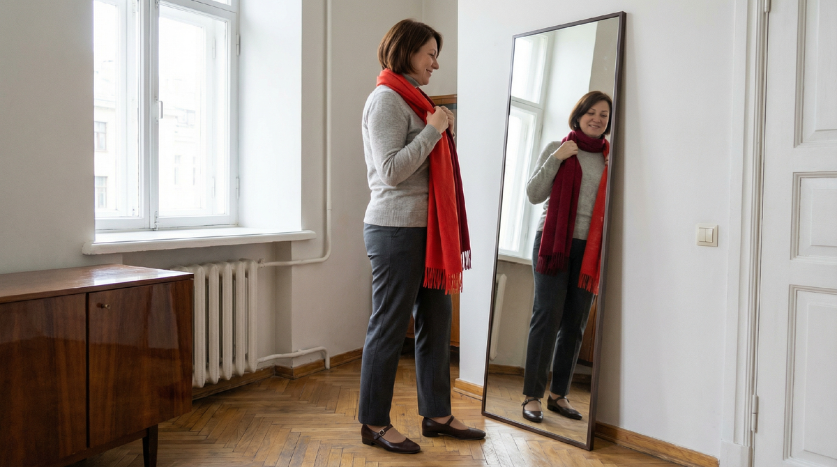 Проверяем тепло-холод у окна: томат или клюква у лица, смотрим, где лицо отдыхает