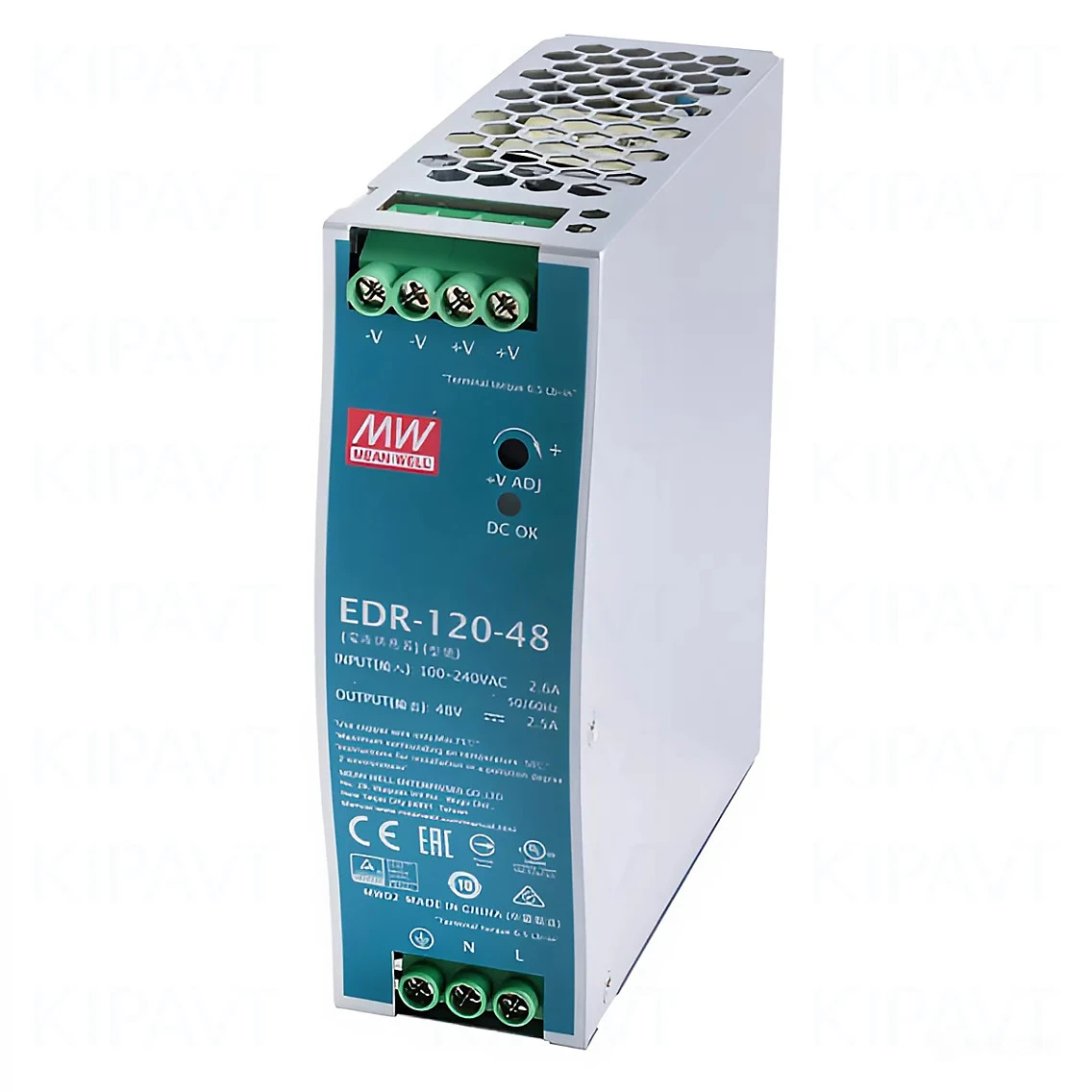 Например, блок питания Mean Well EDR-120-48
