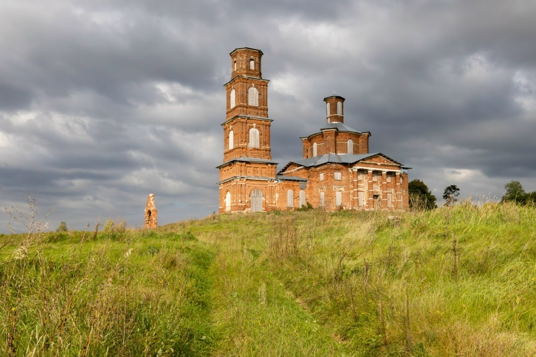 Казанская церковь Общий вид с юга Данковский район
