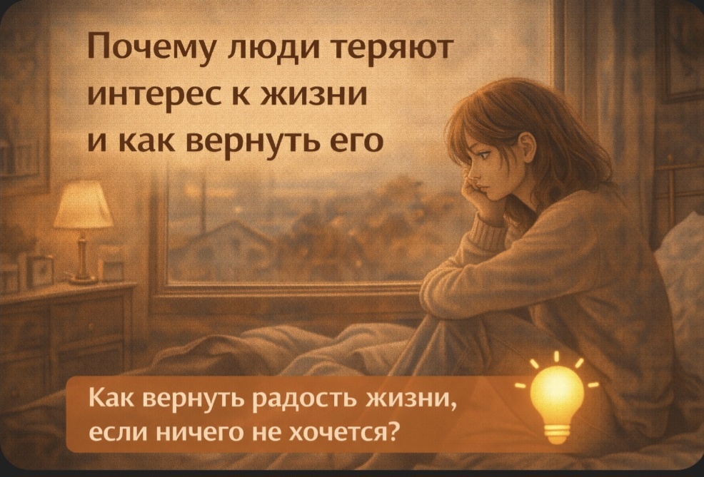 Почему люди теряют интерес к жизни — и можно ли его вернуть