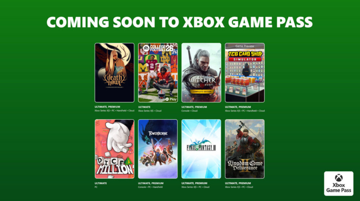 Новинки Xbox Game Pass во второй половине февраля. Источник: Microsoft