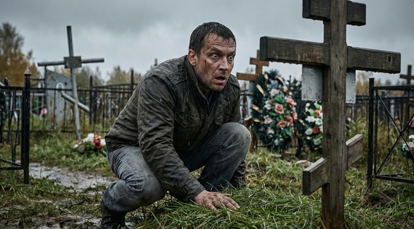 Пришел на могилу к отцу и услышал стук из под земли