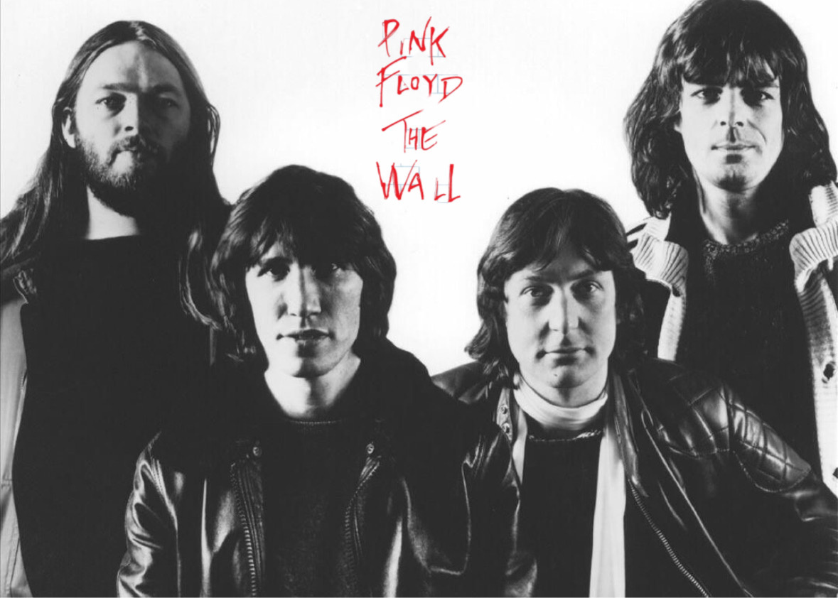 Pink Floyd. Слева направо: Дэвид Гилмор (вокал, гитара), Роджер Уотерс (вокал, бас-гитара), Ник Мейсон (ударные), Ричард Райт (клавишные) 