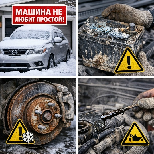 АВТОМОБИЛЬ НЕЛЬЗЯ «ПРОСТО ПОСТАВИТЬ» ОСОБЕННО ЗИМОЙ.
