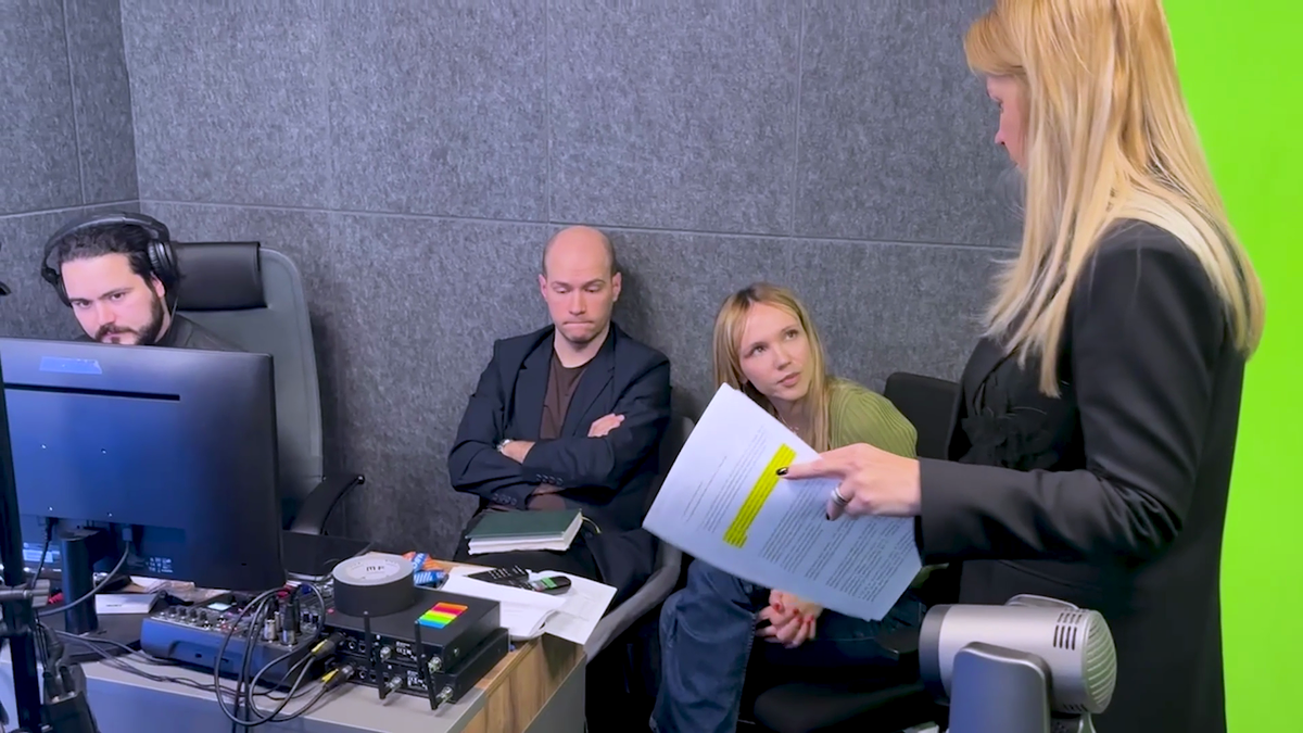 Обсуждение настроек видеостудии с командой Газпром