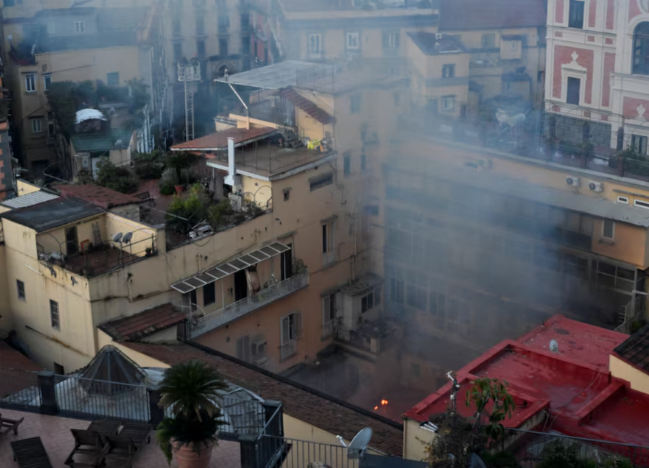    Пожар в театре в Неаполе