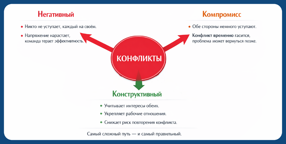 Три способа как обычно решают конфликты в команде. LighTech
