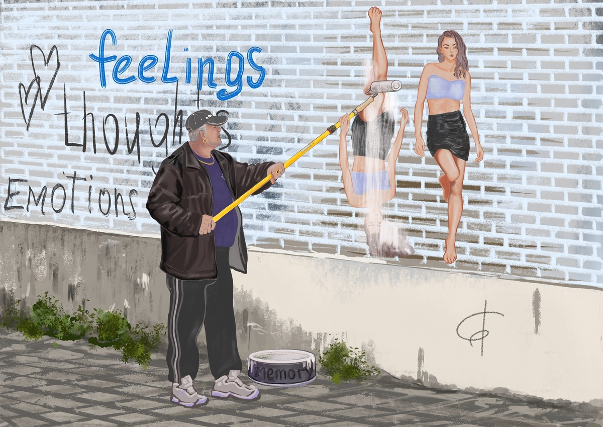  Картина «БЕЛАЯ ЛОЖЬ»- •	Белый цвет краски•Ложь себе•Иллюзия чистоты•Токсичная «безопасность» /авторская работа/