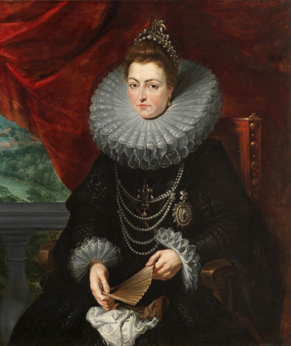 Питер Пауль Рубенс и Ян Брейгель Старший «Портрет инфанты Изабеллы Клары Евгении» (Фрагмент)