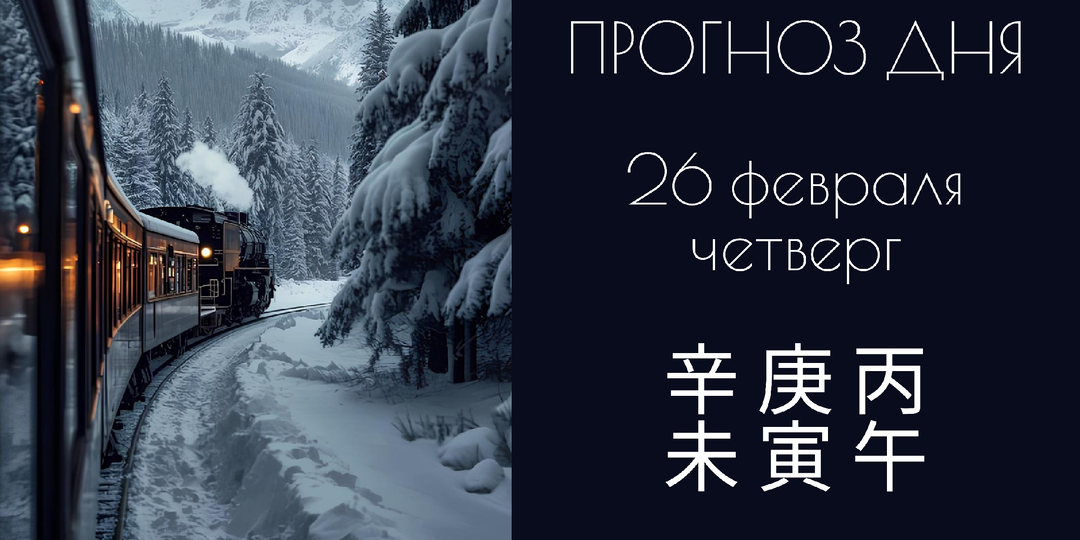 26 февраля, четверг — день Металлической Козы 辛未.
